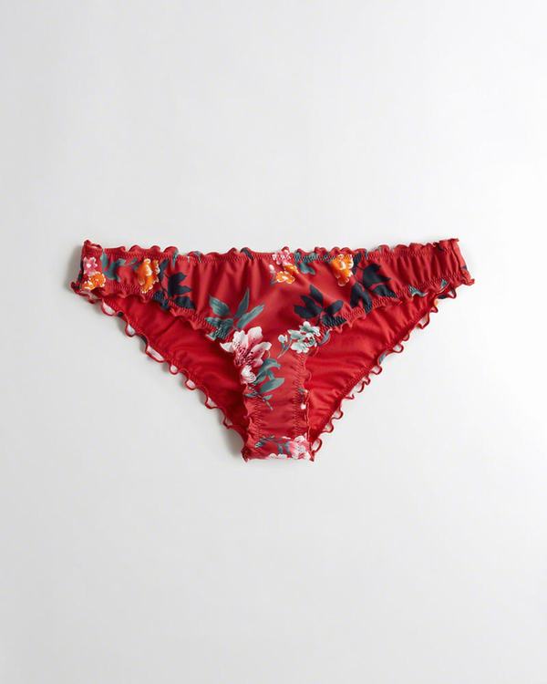 Costumi da Bagno Hollister Donna Ruffle Cheeky Bikini Rosse Italia (633CMJHI)